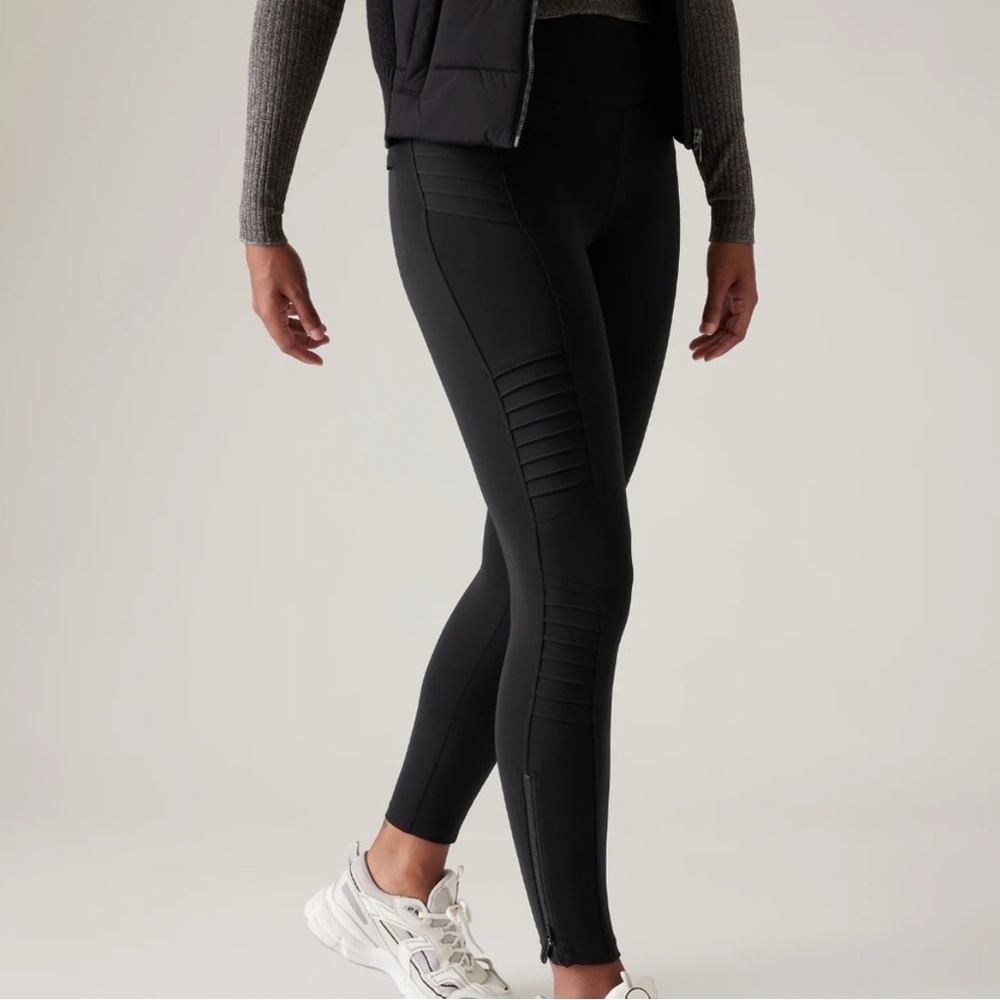 Athleta Delancey Moto Tight. Size M Tall